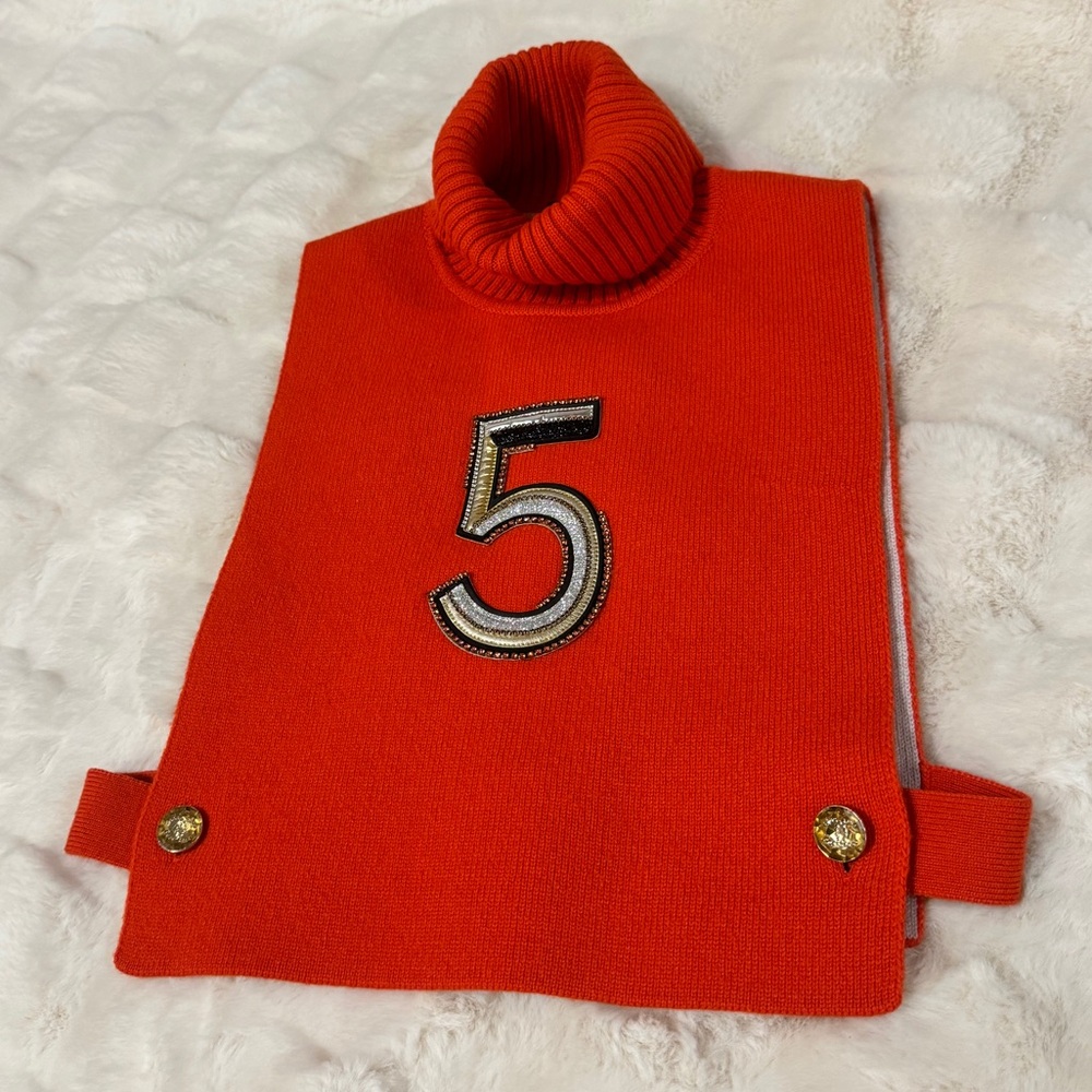 Chanel Cashmere Turtleneck Number 5 Sweater Vest